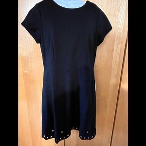 Brand New w/Tags! Black short sleeve dress-Eliza J w/ cutouts. Wm size 14/16